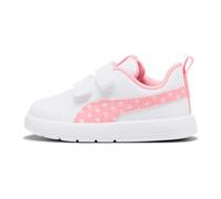 PUMA Baby Girls COURTFLEX V3 Dotty V INF Sneaker, White-PINKSCAPE-Silver Mist, 8.5 UK Child