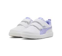 PUMA COURTFLEX V3 Dotty V PS Sneaker, White-Intense Lavender-Pink Shimmer, 13 UK Child