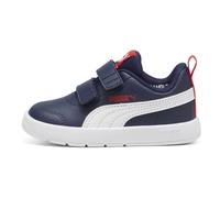 Puma Boy's Unisex Kids COURTFLEX V3 V INF Sneaker, Navy White RED, 4.5 UK Child