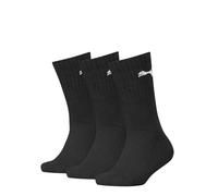 PUMA Unisex Kid's Crew Socken, Black, 31/34 (Pack of 3)