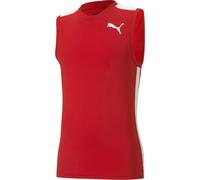Puma Cross The Line 2.0 Mens Running Vest Red Run Moisture Wicking Tank Top