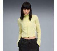 PUMA Dare To Slim Cropped Track Jacket Women, Gold Moon, size XL