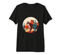 Puma Desert Landscape Illustration Premium T-Shirt