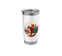 Puma Desert Landscape Illustration Stainless Steel Insulated Tumbler