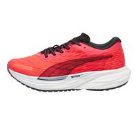 Puma Deviate Nitro 2 Womens Running Shoes Red Cushioned Carbon Sports Trainers