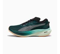 PUMA Deviate Nitro™ 3 Running Shoes Men, Green Terrain/Heat Fire, size 7.5