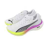 Puma Deviate Nitro 3 White Yellow Pure Magenta Men Unisex Road Running 309707-16