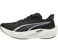 Puma Deviate Nitro 4 Womens Running Shoes Black Cushioned Carbon Sports Trainers