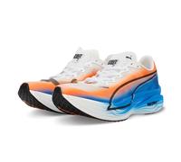 Puma Deviate Nitro Elite 3 Ekiden Women's Running Shoes | UK 6.5 in Puma White/Heat Fire/Black