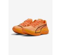 Puma Deviate Nitro Elite 3 Womens Running Shoes Orange Carbon Plated Trainers