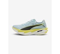 Puma Deviate Nitro Elite 4 Womens Running Shoes Green Lightweight Run Trainers