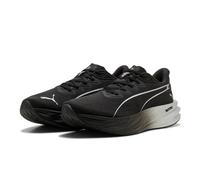 Puma Deviate Pure Nitro Men's Running Shoes | UK 12 in Black/Flat Dark Grey/Puma Silver