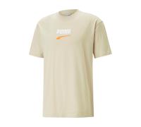 Puma Downtown Logo T-shirt Beige C088