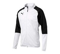 PUMA DryCell Zip Up Track Jacket Black White Long Sleeve Mens Track Top 656265 04