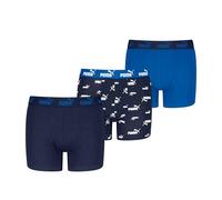 PUMA ELEMENTS BOYS LOGO PRINT BOXERS 3P Blue