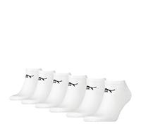 Puma Elements Sneaker 6 Pack Socks - White-UK 6-8