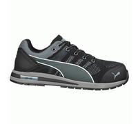 Puma Elevate Knit Low S1P Esd Hro Src Saftey Shoes Trainers Grey Black - Green