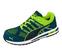 Puma Elevate Knit Low S1P Esd Hro Src Saftey Shoes Trainers Grey Black - Green