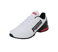 PUMA Equate SL Unisex Road Running Shoe, Puma White PUMA Black High Risk Red., 42 EU