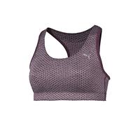 Puma Esential WT Women's Bustier Sports Bra with Graphic Purple Italian Plum, Jacquard Size:M