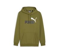 PUMA ESS+ 2 Col Big Logo Hoodie FL Olive Green