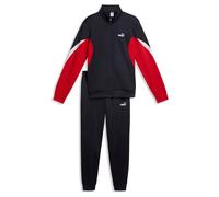 Puma Essential Block Poly Tracksuit Black Red White - XXL