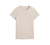 PUMA ESS Centered Cat Logo SS Tee M Gray Women