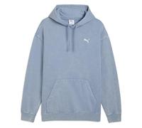PUMA ESS ELEVATED Relaxed Wash Hoodie FL Cool Blue