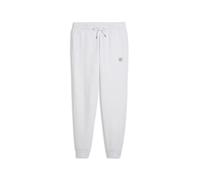 Puma Essential Elevated Cat Logo Sweat Pants White L Woman