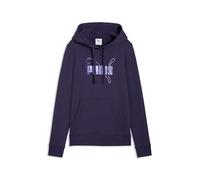PUMA ESS LOGO LAB Metallic Hoodie TR Deep Plum