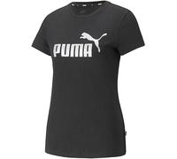 Puma ESS+ Metallic Logo Sports T-Shirt Black Print