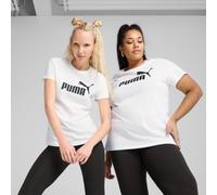 PUMA Ess No. 1 Logo T-Shirt Women, White, size 2XL