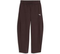 Puma Essential Relaxed Barrel Leg Sweat Pants Brown L Woman
