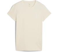 Puma Ess Script Short Sleeve T-shirt Beige M Women
