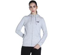 PUMA ESS Small Logo Full-Zip Hoodie TR Light Gray Heather