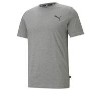PUMA Mens Small Logo Tee, Medium Gray Heather-medium Gray Heather-cat, L EU