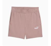PUMA ESS Small No. 1 Logo 5 Inch High-Waist Shorts TR M Brown Women