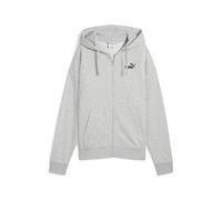 PUMA ESS Small No. 1 Logo Comfort Full-Zip Hoodie TR Light Gray Heather
