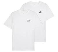 PUMA Ess Small No. 1 Logo Tee T-Shirts Unisex (Set of 1), White, S