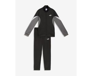 Puma Essential Block Poly Tracksuit Black Grey White - 152
