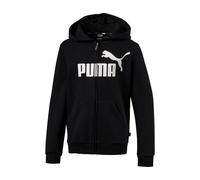 Puma Essential Logo Hooded Jacket Kids Black