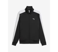 Puma Essential T7 Poly Full Zip Sweatshirt Black White - L
