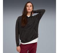 PUMA Essentials Elevated Relaxed Wash Hoodie Women, Black, size Medium