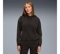 PUMA Essentials Elevated Relaxed Wash Hoodie Women, Black, size XL