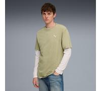 PUMA Essentials Elevated Relaxed Wash T-Shirt Men, Lux Army, size 2XL