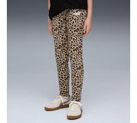 PUMA Essentials Graphic Animal Print Leggings Youth, Toasted Almond, size 9-10 Youth
