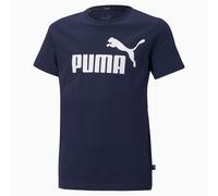 Puma Essentials Logo T Shirt - Blue blue 7-8 (S)