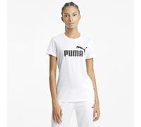 Puma Essentials Logo WoMens top - White Cotton - Size Small