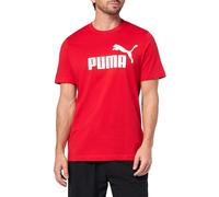 Puma Essentials Men's Big & Tall All Time Logo T-Shirt Red Big Logo Ah25 4X-Large Big