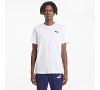 Puma Mens Essentials Small Logo T-Shirt in White Cotton - Size Large